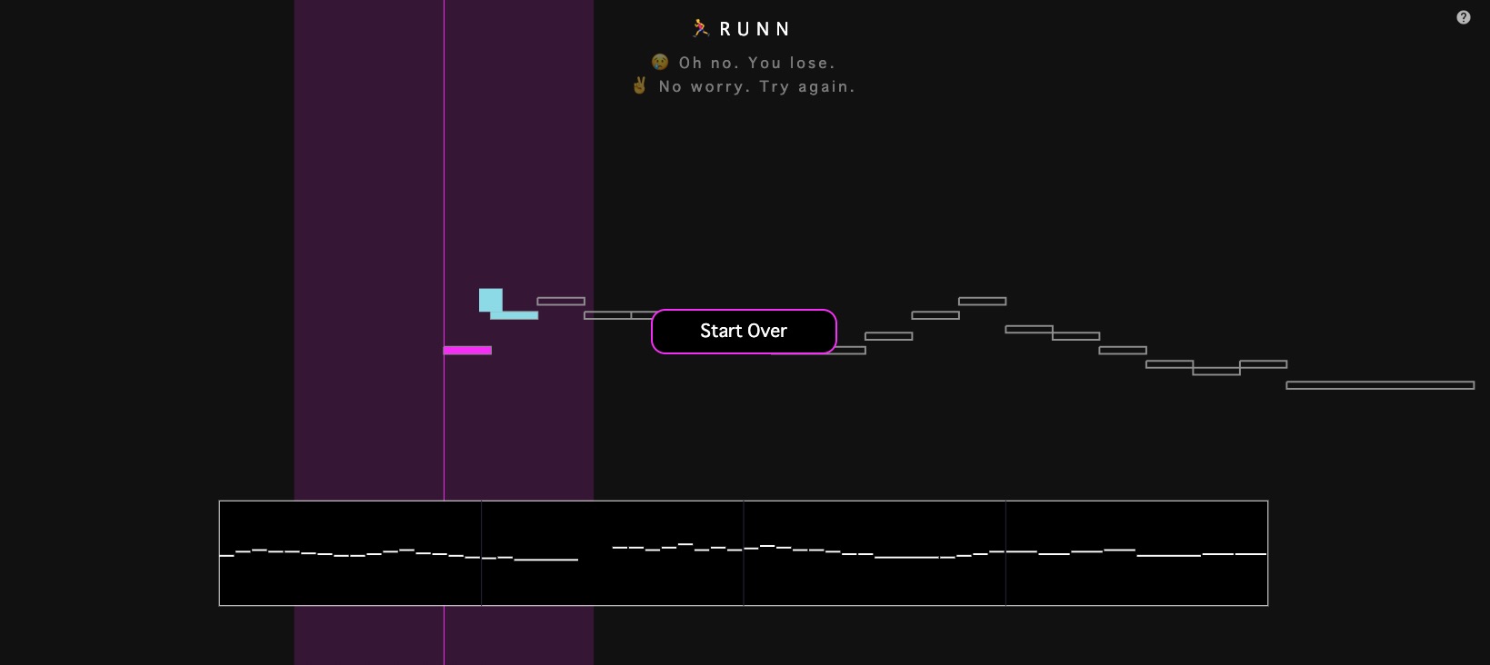 自動作曲しながらランニングゲーム | Magenta（音楽ディープラーニングライブラリー）を使用したWEBゲームアプリ”Runn”
